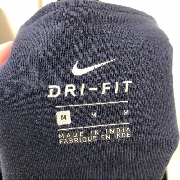 Nike DriFit Crop Leggings Blue Stripe Women's size medium - Picture 9 of 10
